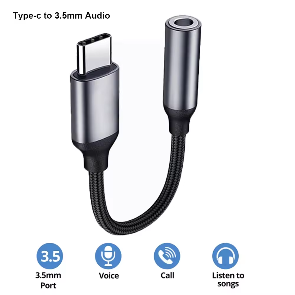 Audiophile Headphone Wired - Adattatore audio USB C 3,5 mm,